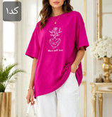 تیشرت لانگ دختر وگل